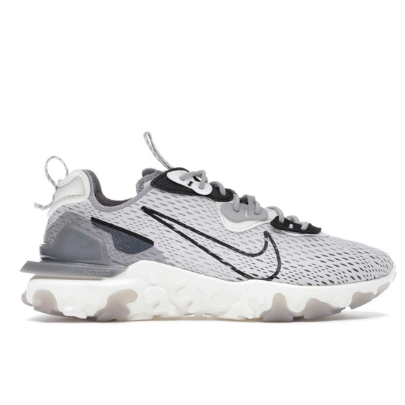 Nike React Vision Vast Grey Black White - Picture 10 of 10